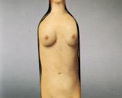 雷内马格里特 - 女人(瓶子)